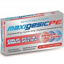 Maxigesic Pe 20 tablets (Pharmacy Only)